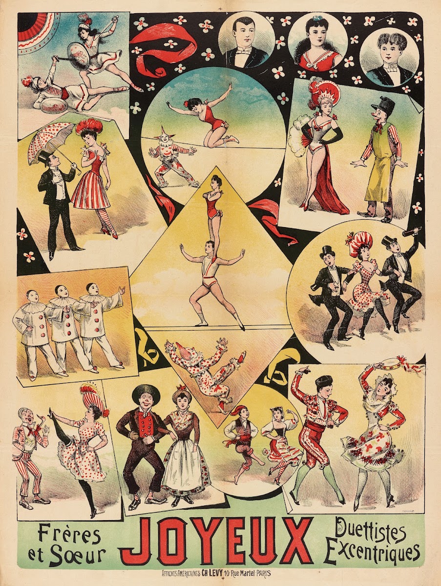 Frères Et Sœur Joyeux Duettistes Excentriques 1888