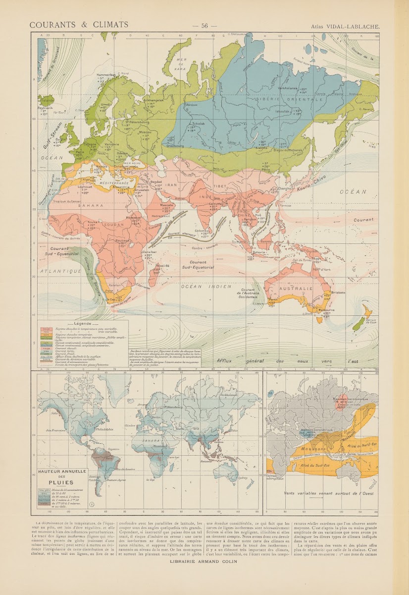 Courants  Climats 1913