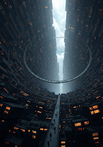 Dystopian Urban Spire Vortex