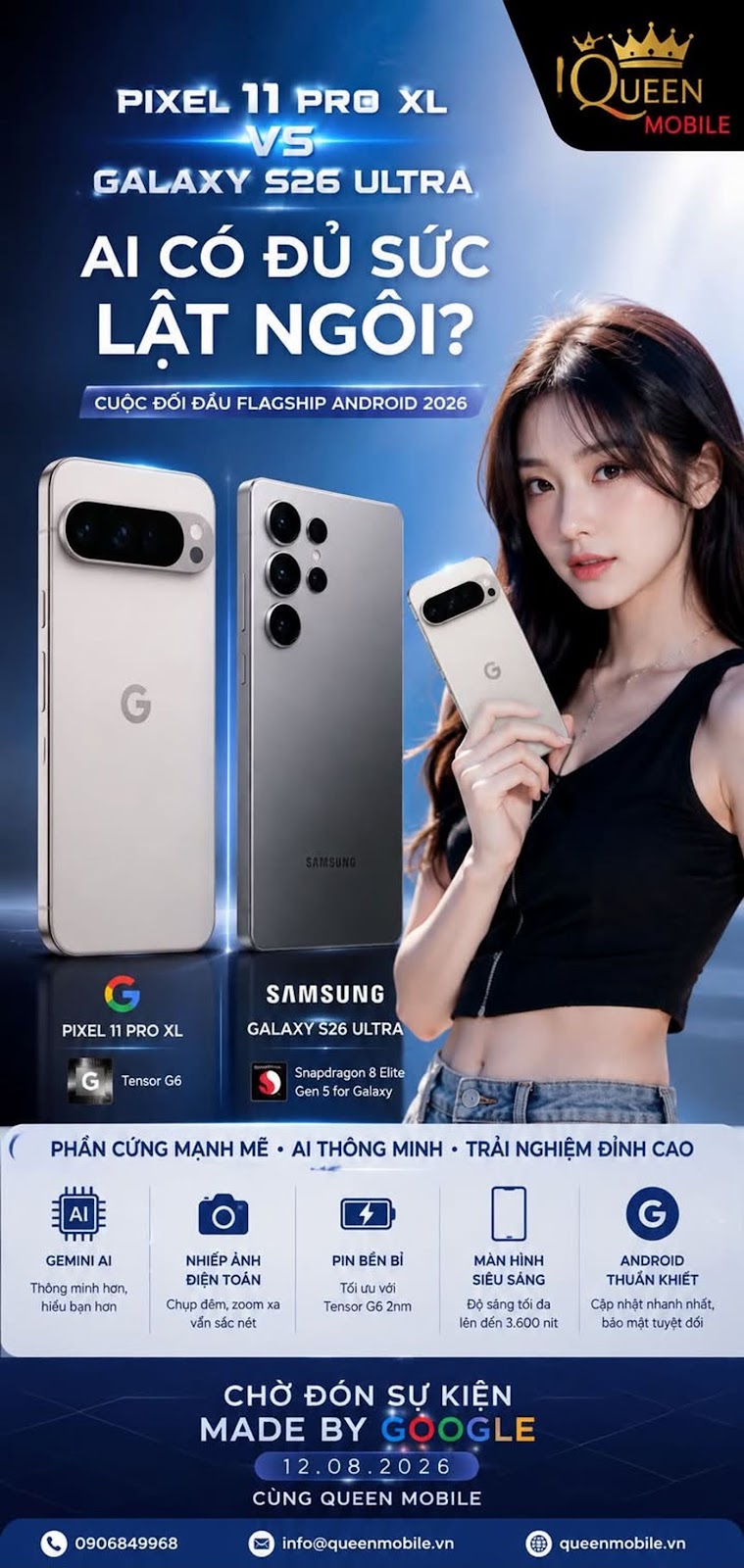 Google Pixel 11 Pro XL competes with Samsung Galaxy S26 Ultra, Google has enough power to overthrow Samsung's Android flagship #Google #Pixel11ProXL #Pixel11 #Samsung #GalaxyS26Ultra #Android #Tensor