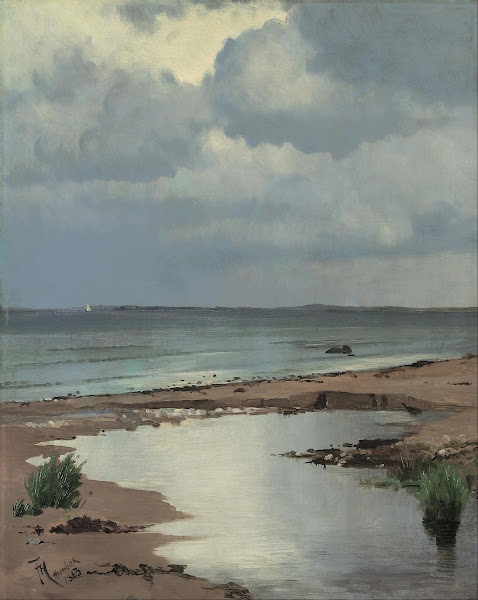 From the beach at Hornbæk 1883