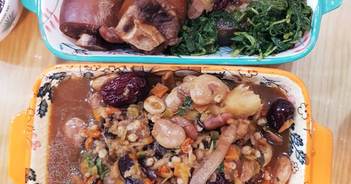 Đuôi bò hầm đậu ngự thuốc bắc
