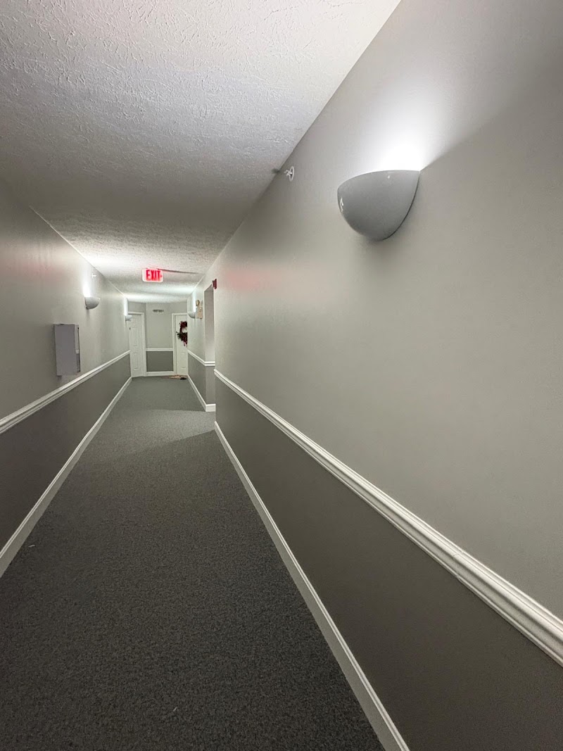 Yardley Court completed corridor repaint, clean finish throughout