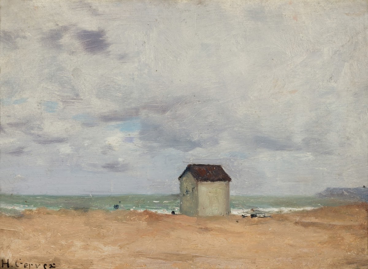 The Beach at Trouville 1870s