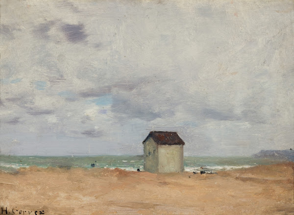 The Beach at Trouville 1870s