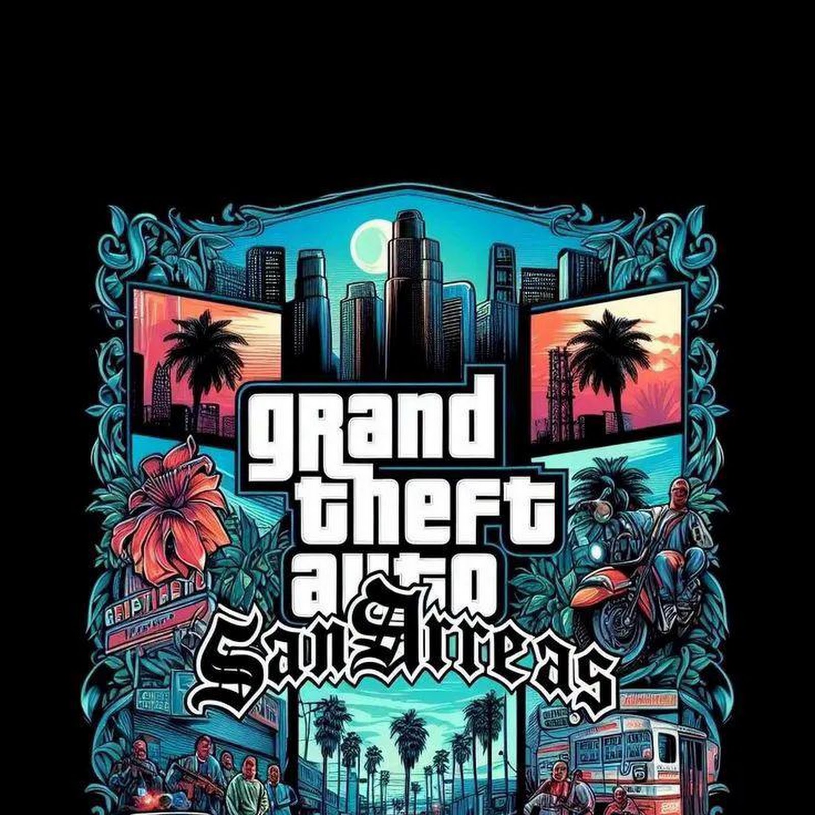 Download Grand Theft Auto San Andreas Artwork iPhone
