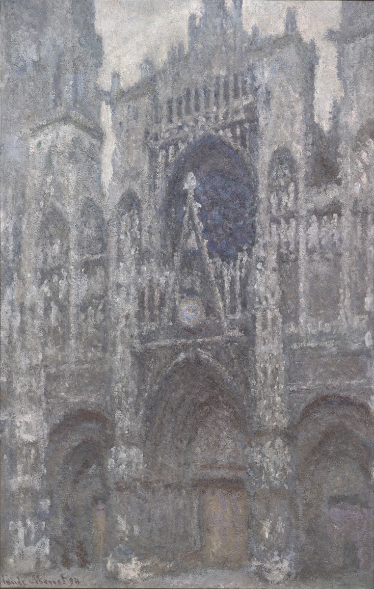 The Cathedral in Rouen The portal Grey Weather 1892