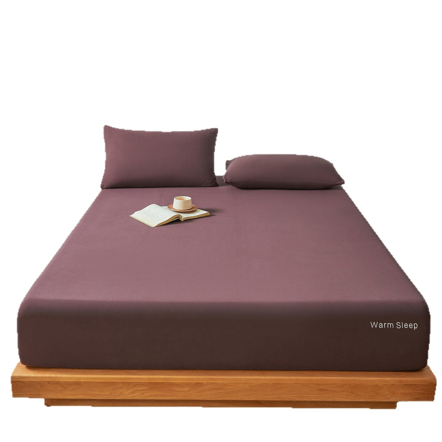 Milk Fiber Fitted Sheet Set, 3-piece, quilted