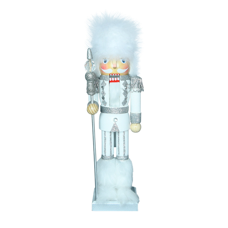 Nutcracker figure, 35 cm, White King