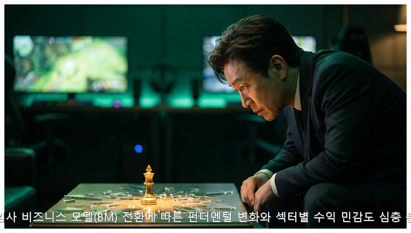 게임사 비즈니스 모델(BM) 전환에 따른 펀더멘털 변화와 섹터별 수익 민감도 심층 분석 핵심 안내 및 분석 인포그래픽 (2)