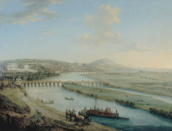 LIle Seguin le pont de Sèvres et Saint Cloud 1738