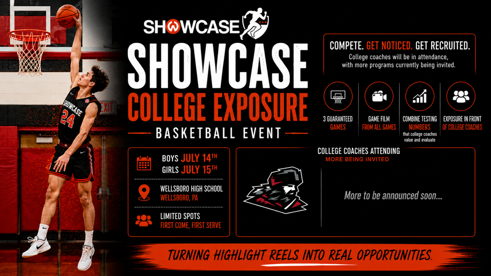 Announcing The Showcase College Exposure Basketball Event