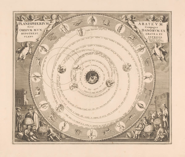 Hemelkaart van het stelsel van Aratus Planisphaerium 1660 1708