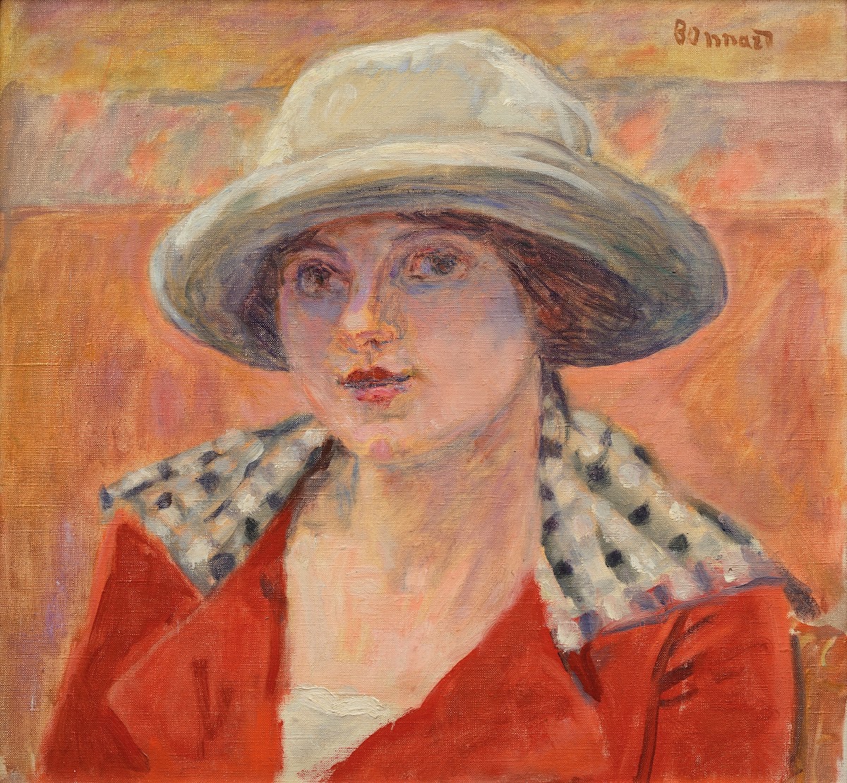 Jeune Femme au chapeau blanc ou Étude de tête 1912