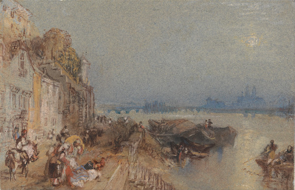 Tours Sunset  Looking Backwards between 1826 and 1830