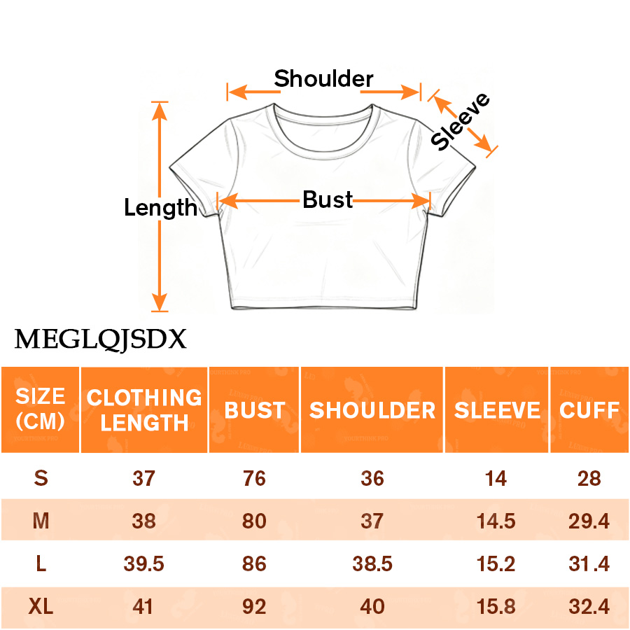 AOP MEG crop top tight short sleeved shirt