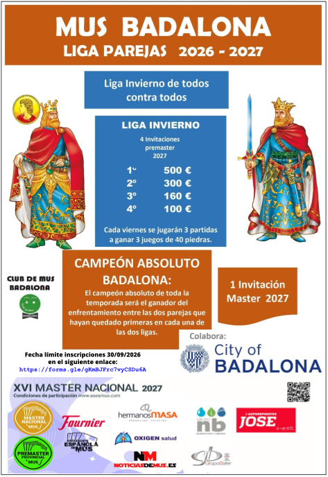 Liga de invierno - Temporada 2026-2027