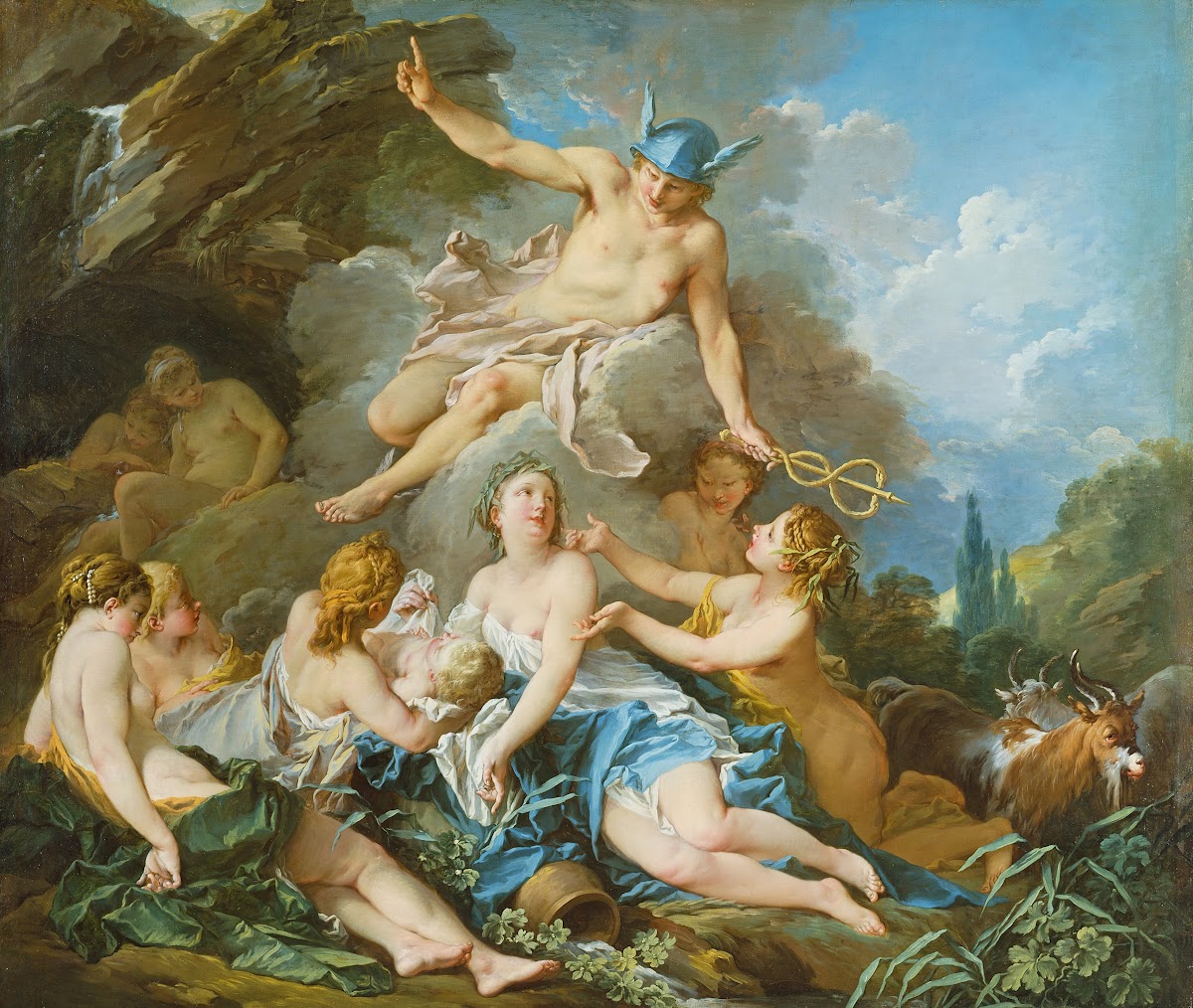Mercury confiding the Infant Bacchus to the Nymphs c 1732   1734