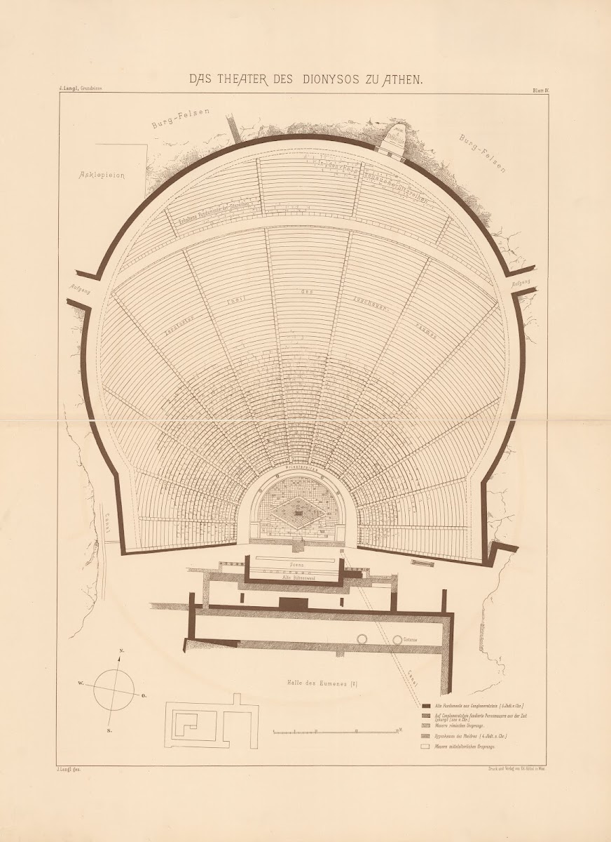Theater des Dionysos zu Athen 1911