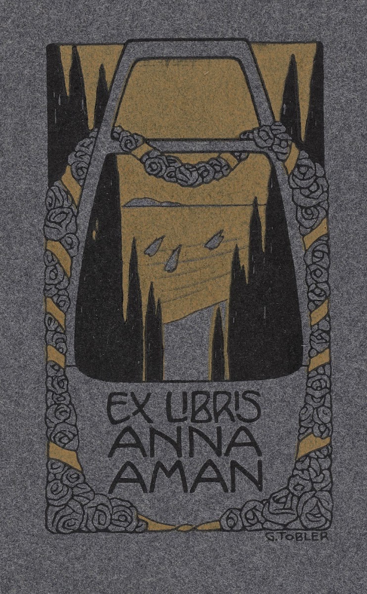 Bookplate Of Anna Aman 1905