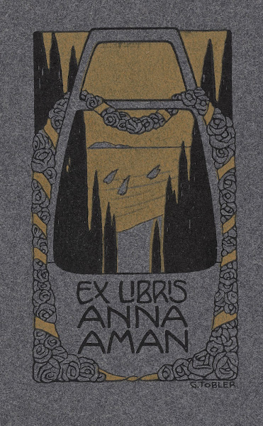 Bookplate Of Anna Aman 1905