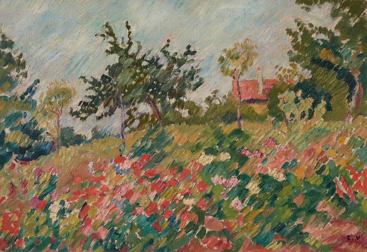 La maison dans le jardin fleuri 1936