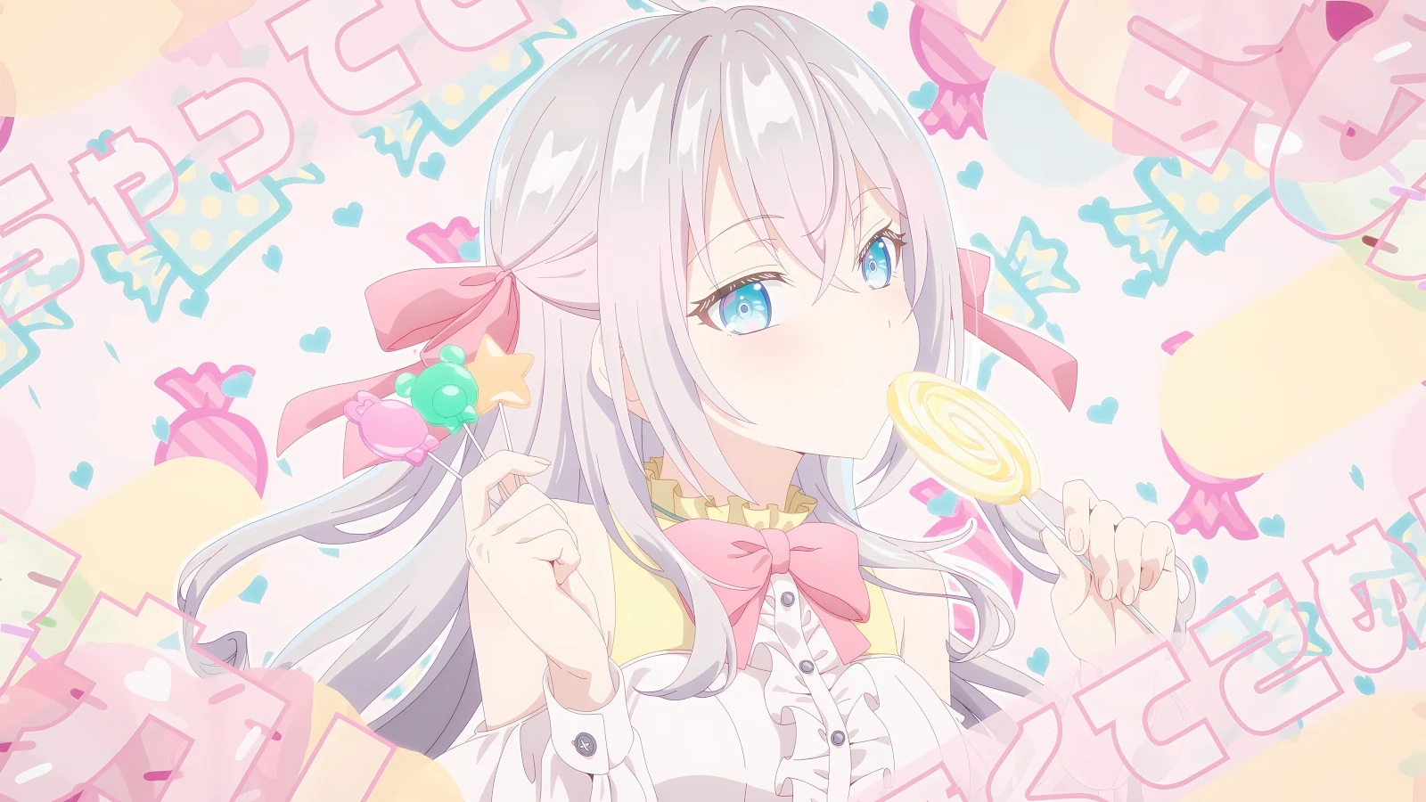 Alisa Mikhailovna Kujou With Sweets - Anime Illustration 4K Wallpaper (3840x2160)