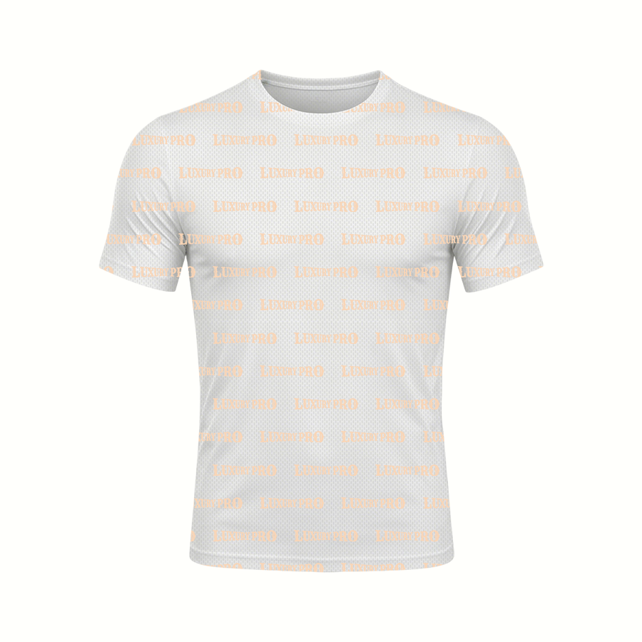 AOP Universal Round Neck Short Sleeve US Size Bird's Eye Fabric 180G