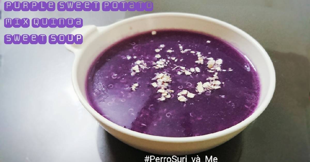 Purple sw.potato mix Quinoa sweet soup - Chè diêm mạch khoai tím