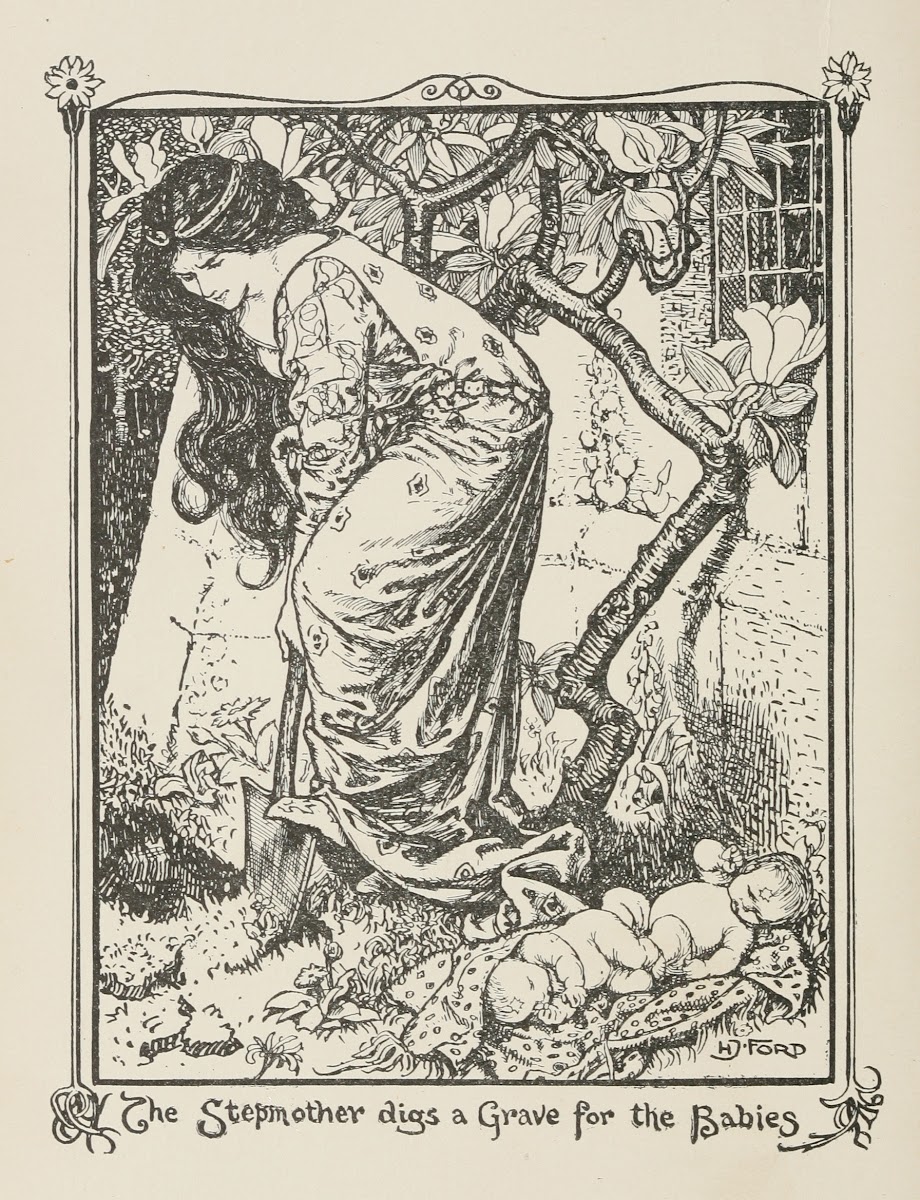 The Stepmother digs a Grave for the Babies 1906