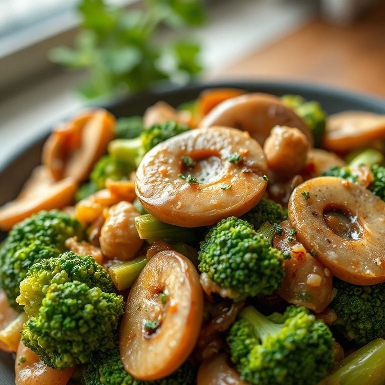 Broccoli & Mushroom Stir Fry (Quick Healthy Side) – Easy 15-Minute Recipe