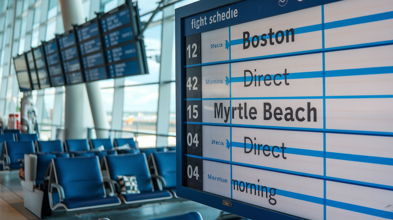 Direct Flights from Boston to Myrtle Beach
