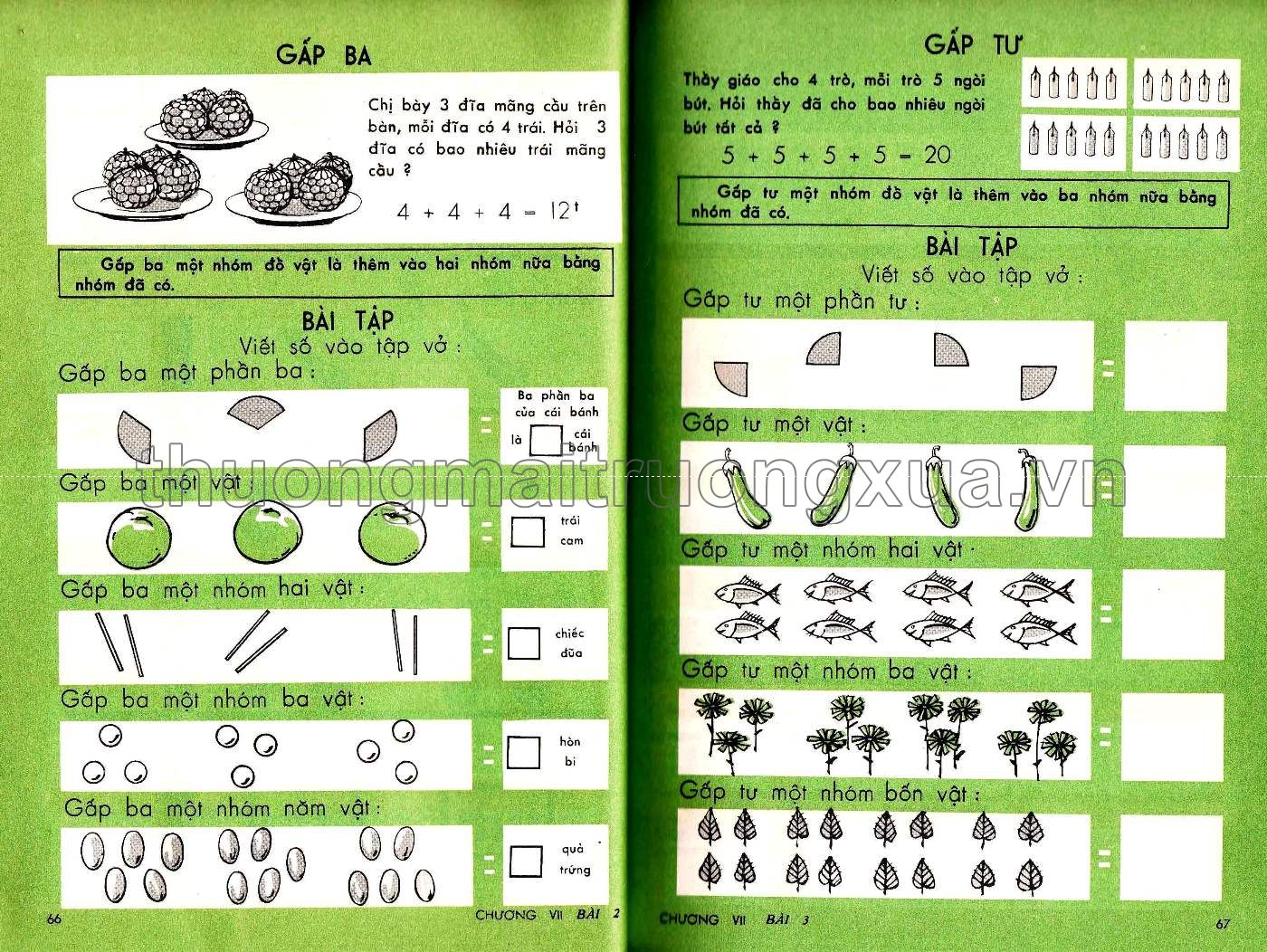 Em học toán lớp tư (1965) - Trang 34