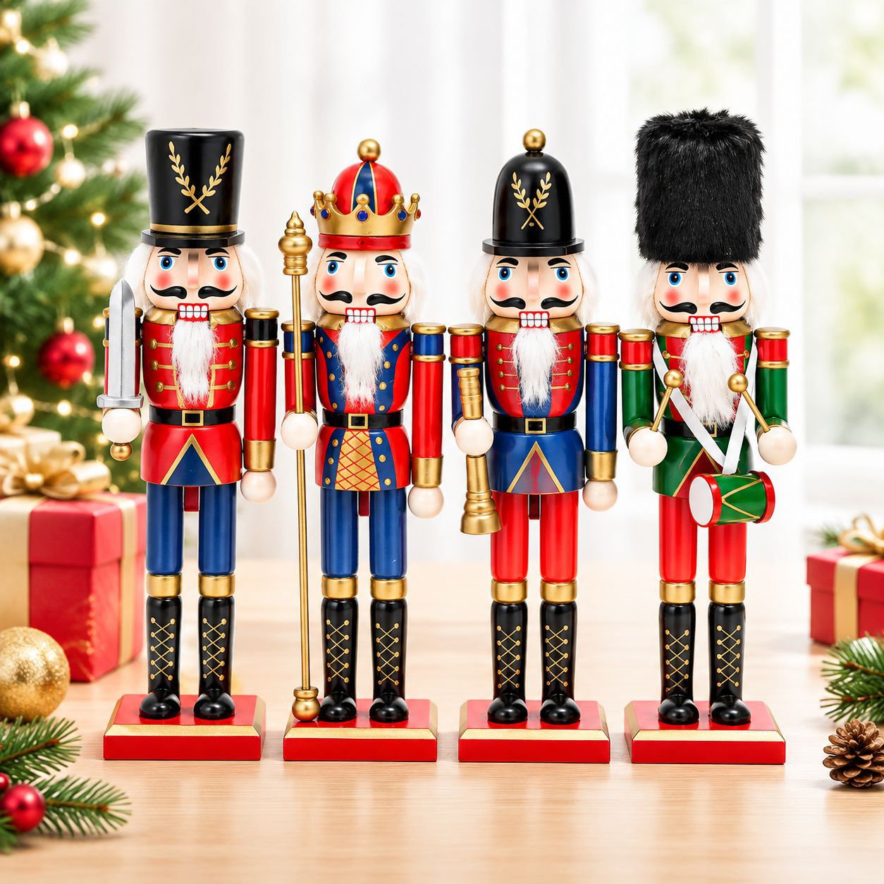 Nordic-style nutcracker soldier, 30 cm