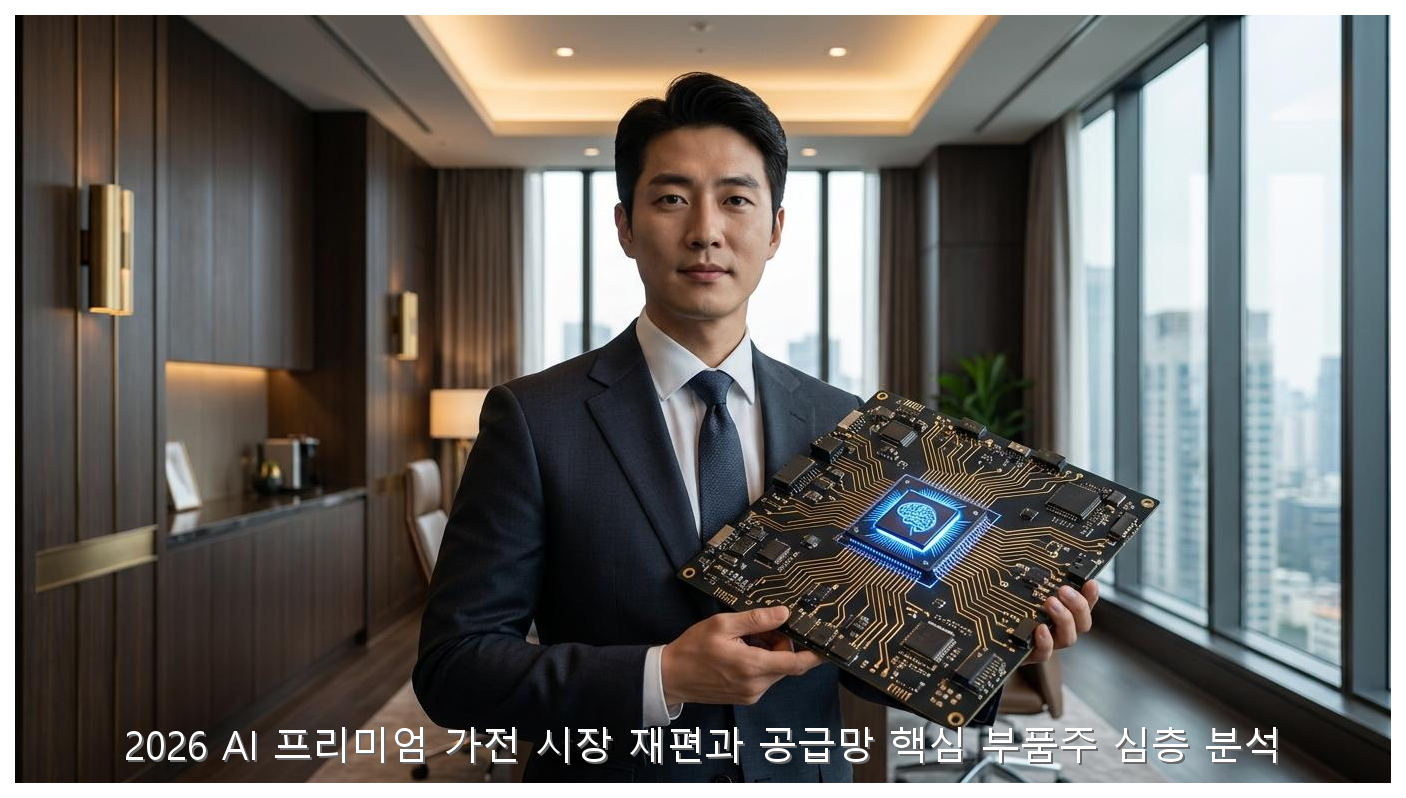 2026 AI 프리미엄 가전 시장 재편과 공급망 핵심 부품주 심층 분석 핵심 안내 및 분석 인포그래픽 (3)