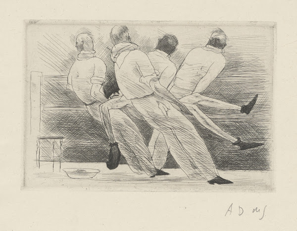 Tableau de la boxe illustré de 29 gravures à leau forte pl 65 1923