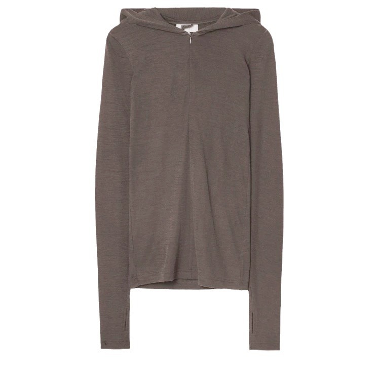 Knit Hoodie with Zipper