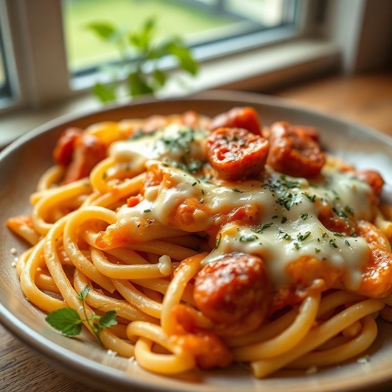 Creamy Kielbasa Pasta Recipe Ready in 25 Minutes – Quick & Homemade Comfort Dinner
