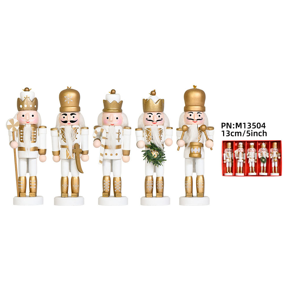 5-piece Nutcracker Ornaments, 13 cm, British Style