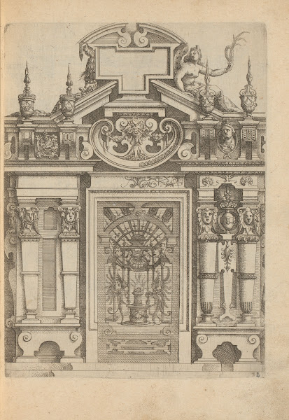 Portal decorated with garlands and mascarons 1593 1595