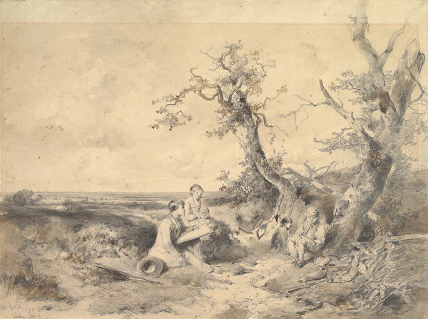 Landscape with an Artist Sketching