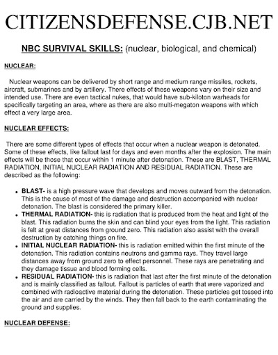 NBC Survival-citizendefense