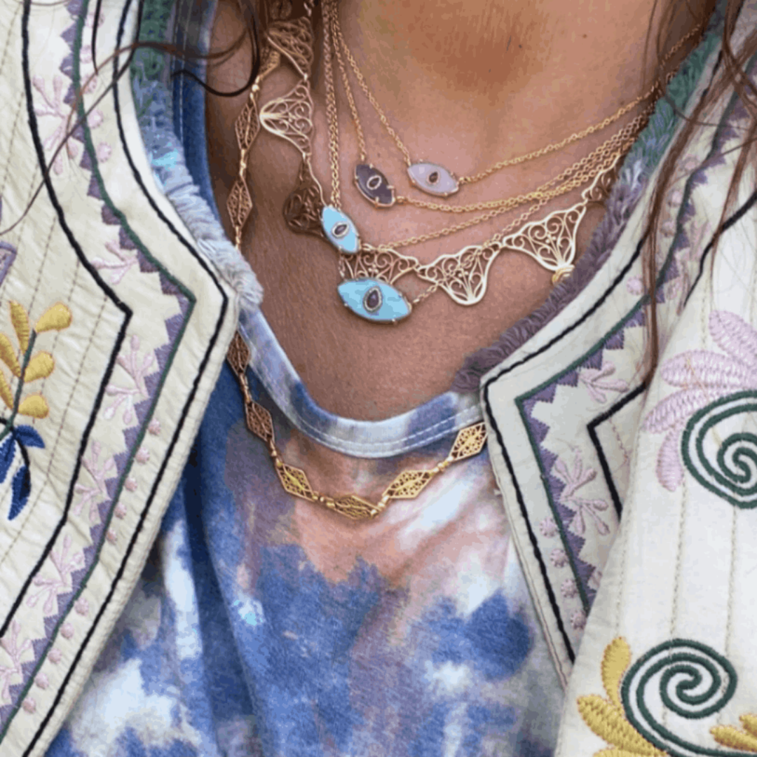 Колье Ayin baby AMAZONITE