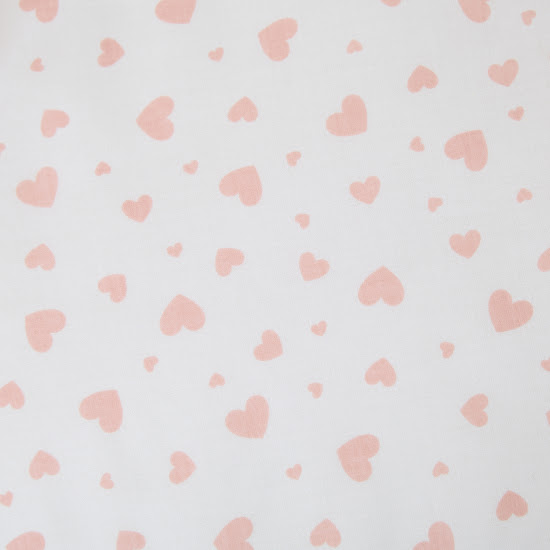 Детское сменное постельное белье 3 эл Twins Romantic Сердечки розовый