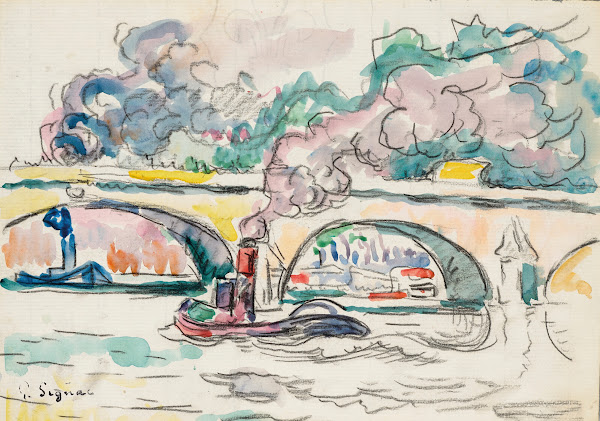 Paris Le Pont Royal 1910