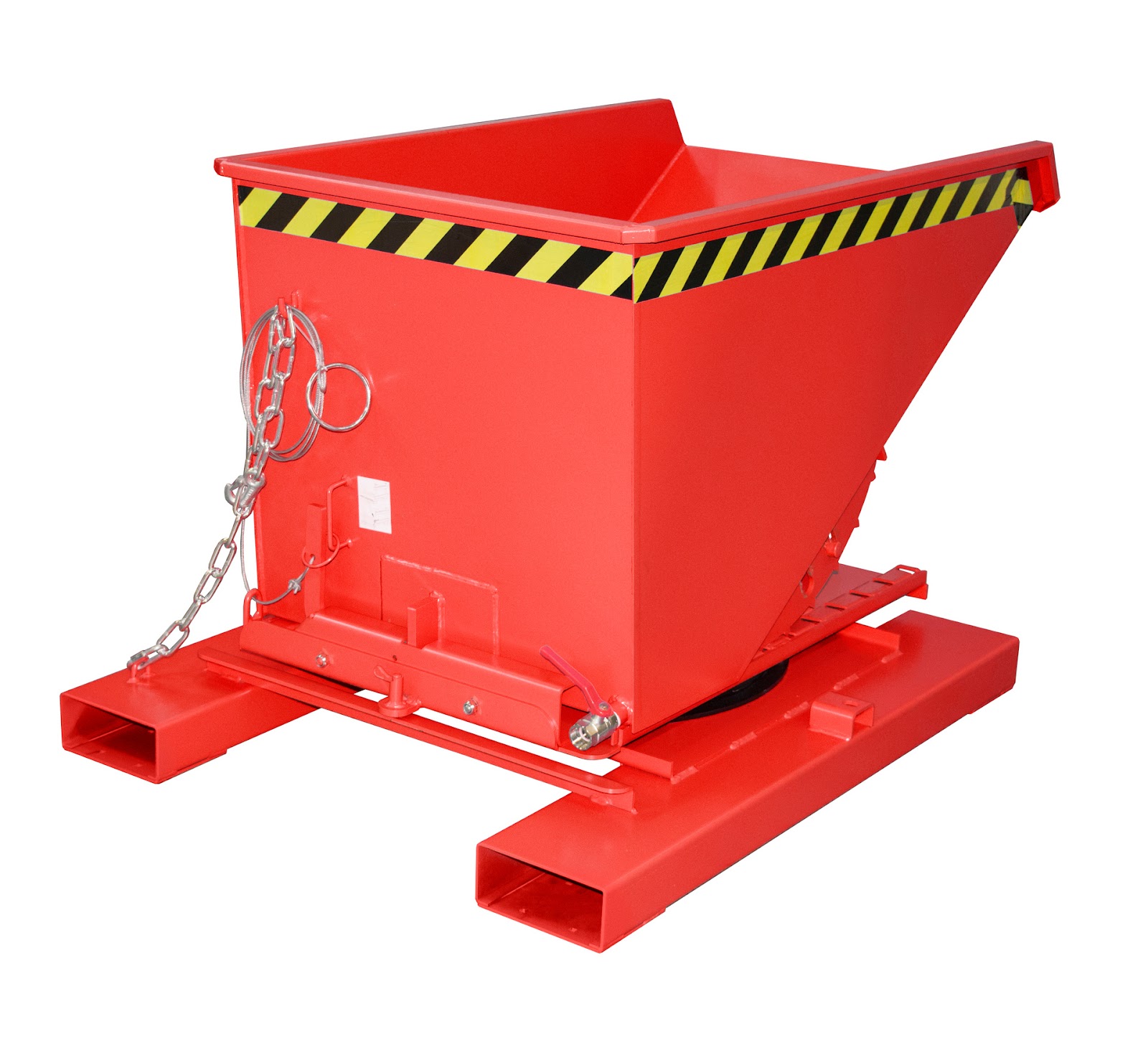 Spaander-kiepcontainer S3S 300, gelakt, Vuurrood