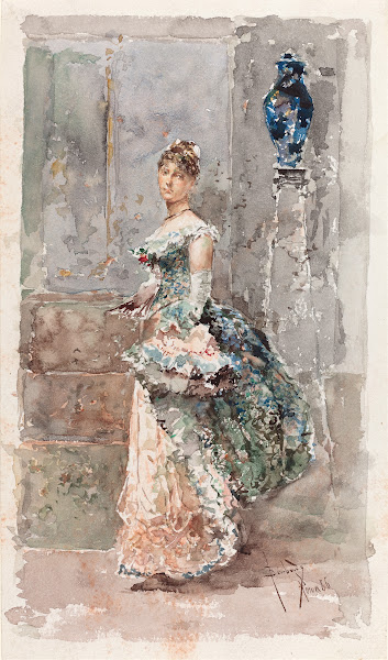 Lady in Formal Dress 1886