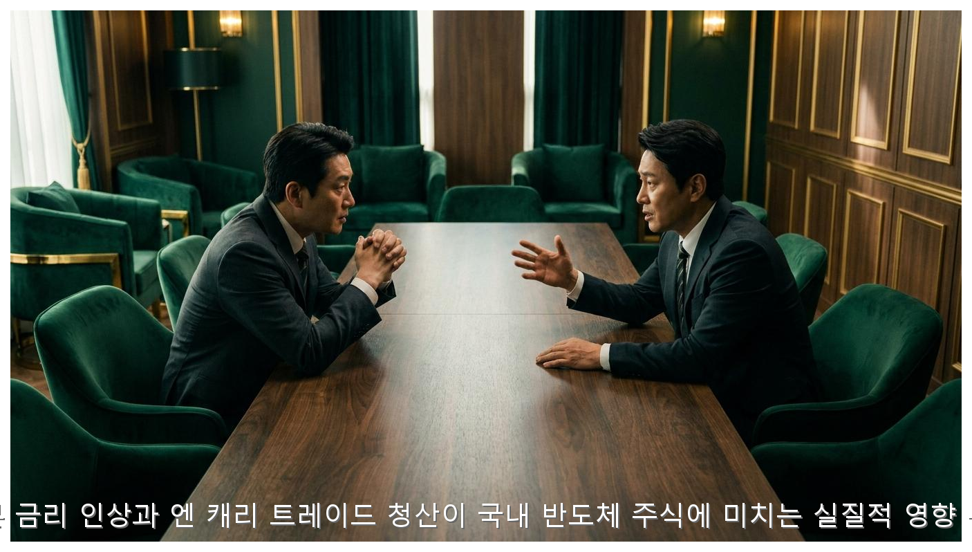 일본 금리 인상과 엔 캐리 청산 대응 전략 핵심 안내 및 분석 인포그래픽 (5)