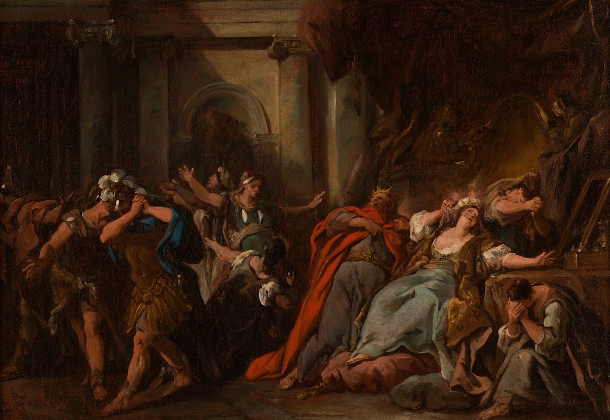 Créüse consumée par la robe empoisonnée 1742   1743