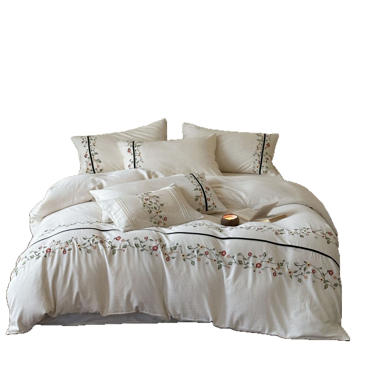 Linen-Cotton Bedding Set, 4-piece